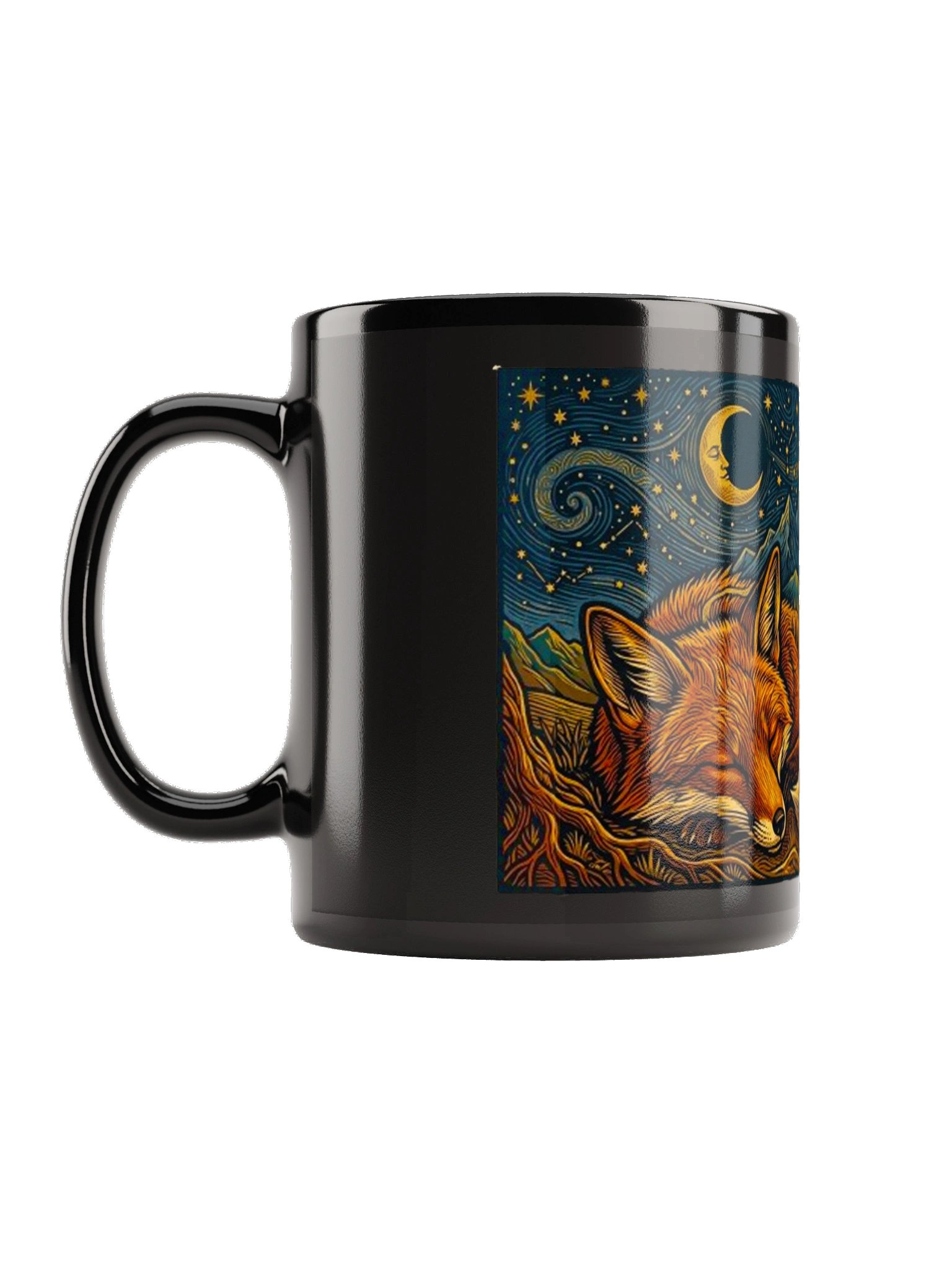 Cosmic Celestial Fox Starry Sky Wildlife Coffee Mug product image (2)
