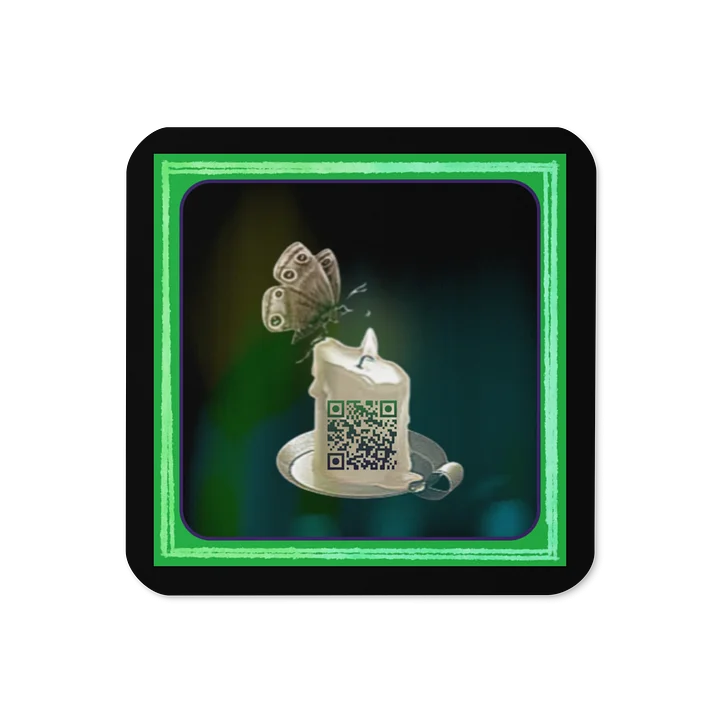 Your Moth, My Flame Embedded Music Style Coaster Set product image (1)