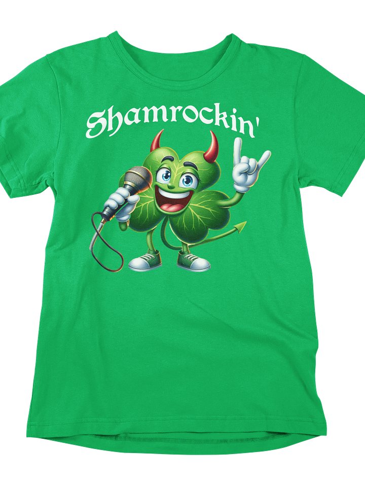 Shamrockin' Rockstar Tee: Unleash Your Inner Irish Rock God! product image (1)