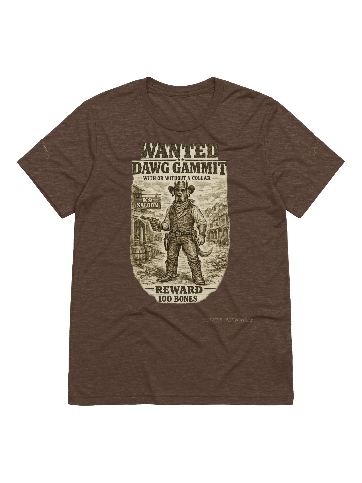 DAWG GAMMIT™ WANTED Great Dane Triblend T-Shirt product image (20)