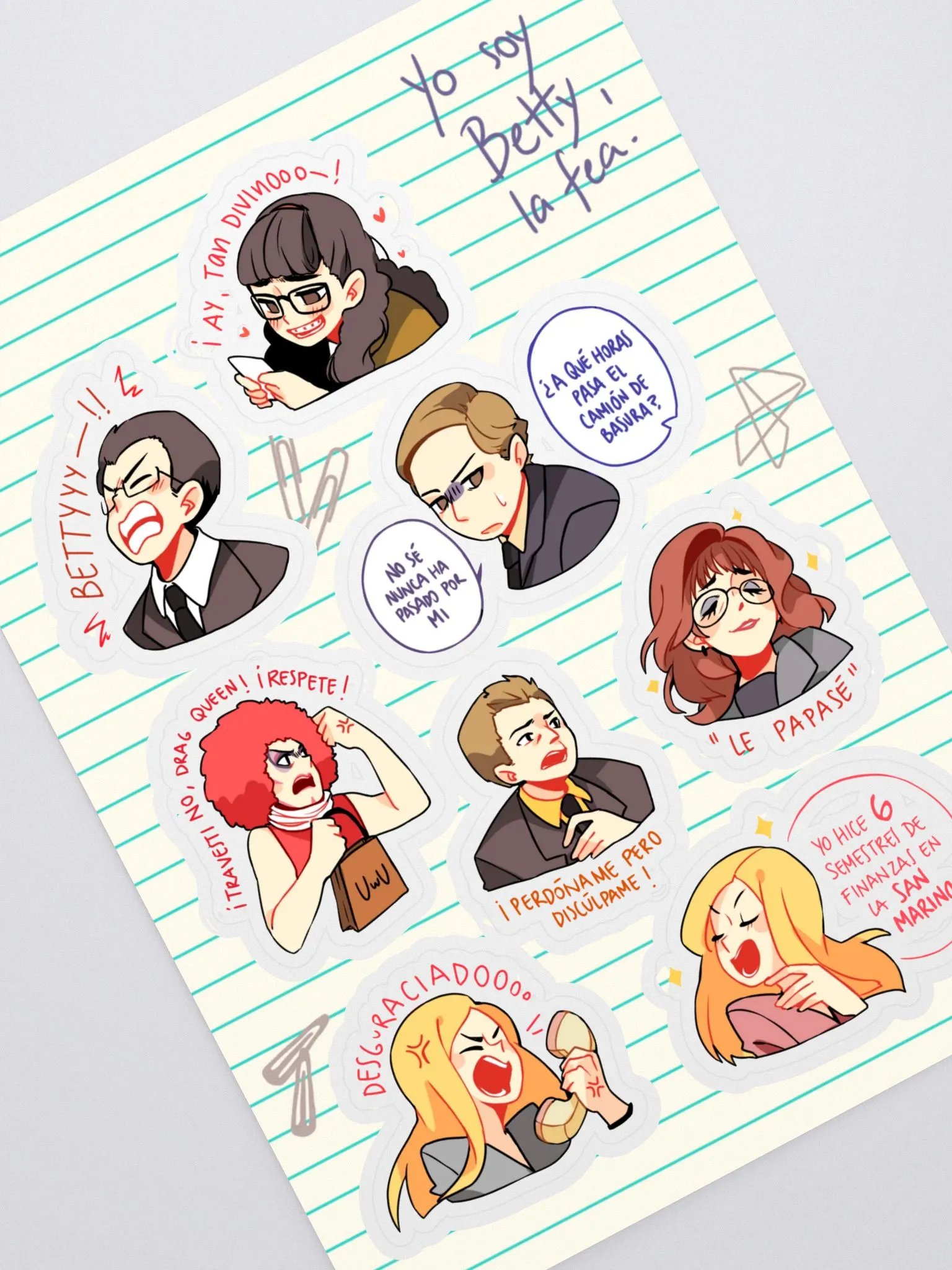 [BETTY] Sticker sheet product image (2)