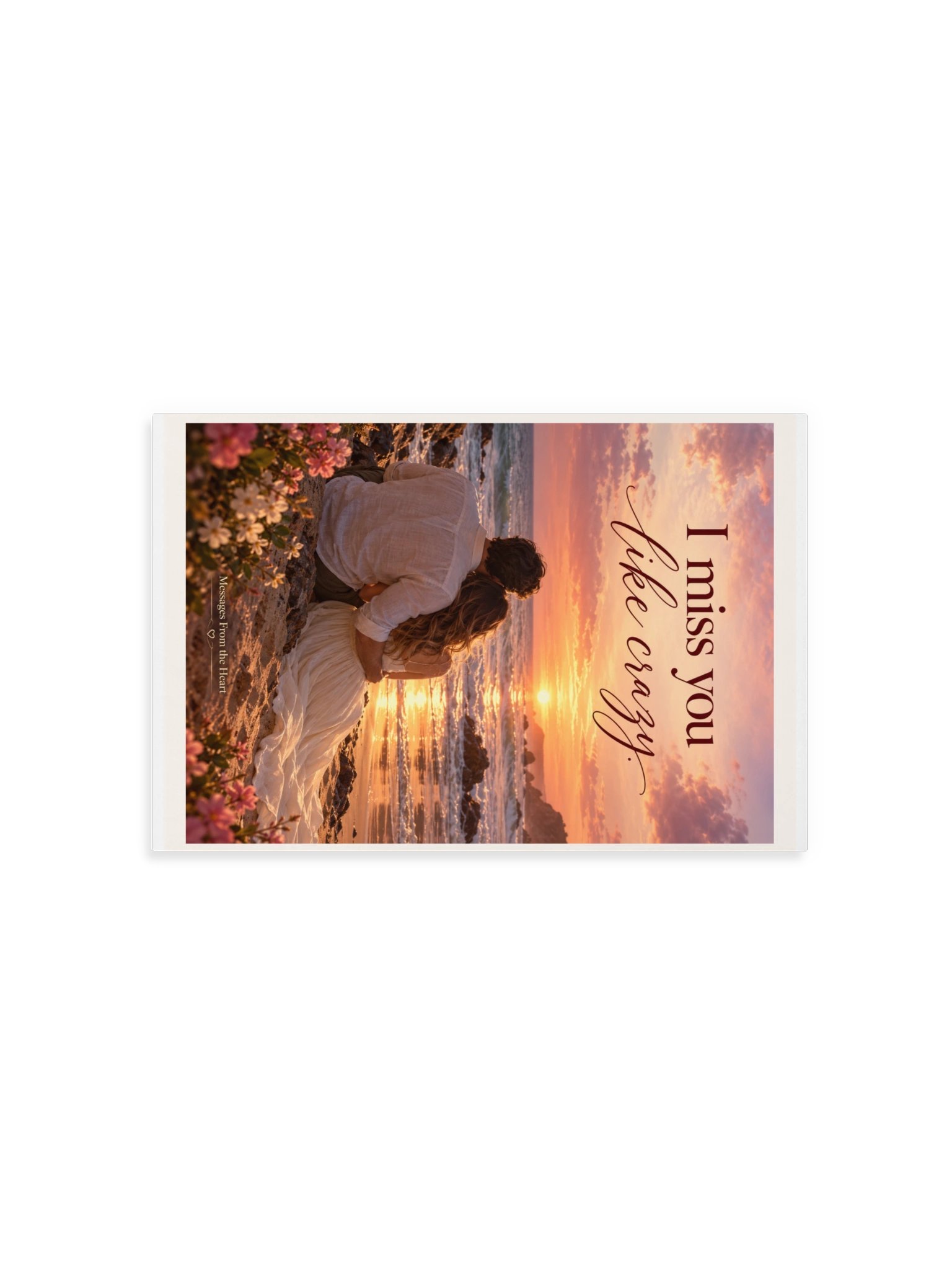 I Miss You Like Crazy — Physical QR Greeting Card product image (9)