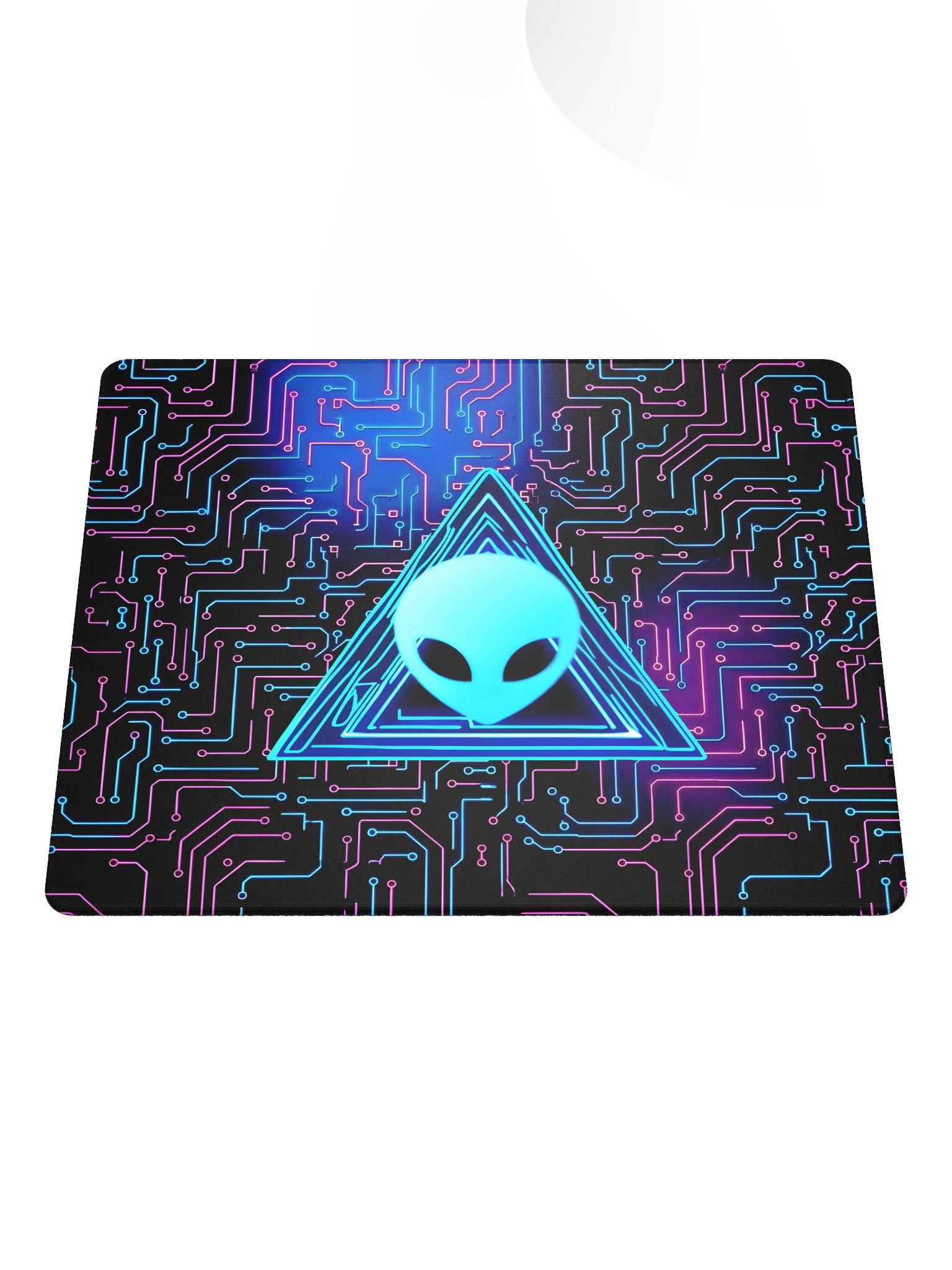 Neon Alien Circuit Gaming Mouse Pad product image (1)