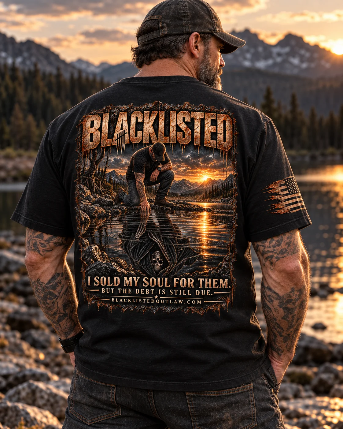 BLACKLISTED — The Debt Heavyweight Tee product image (5)
