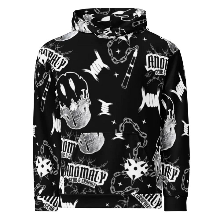 Anomaly All Over Unisex Black Hoodie product image (1)