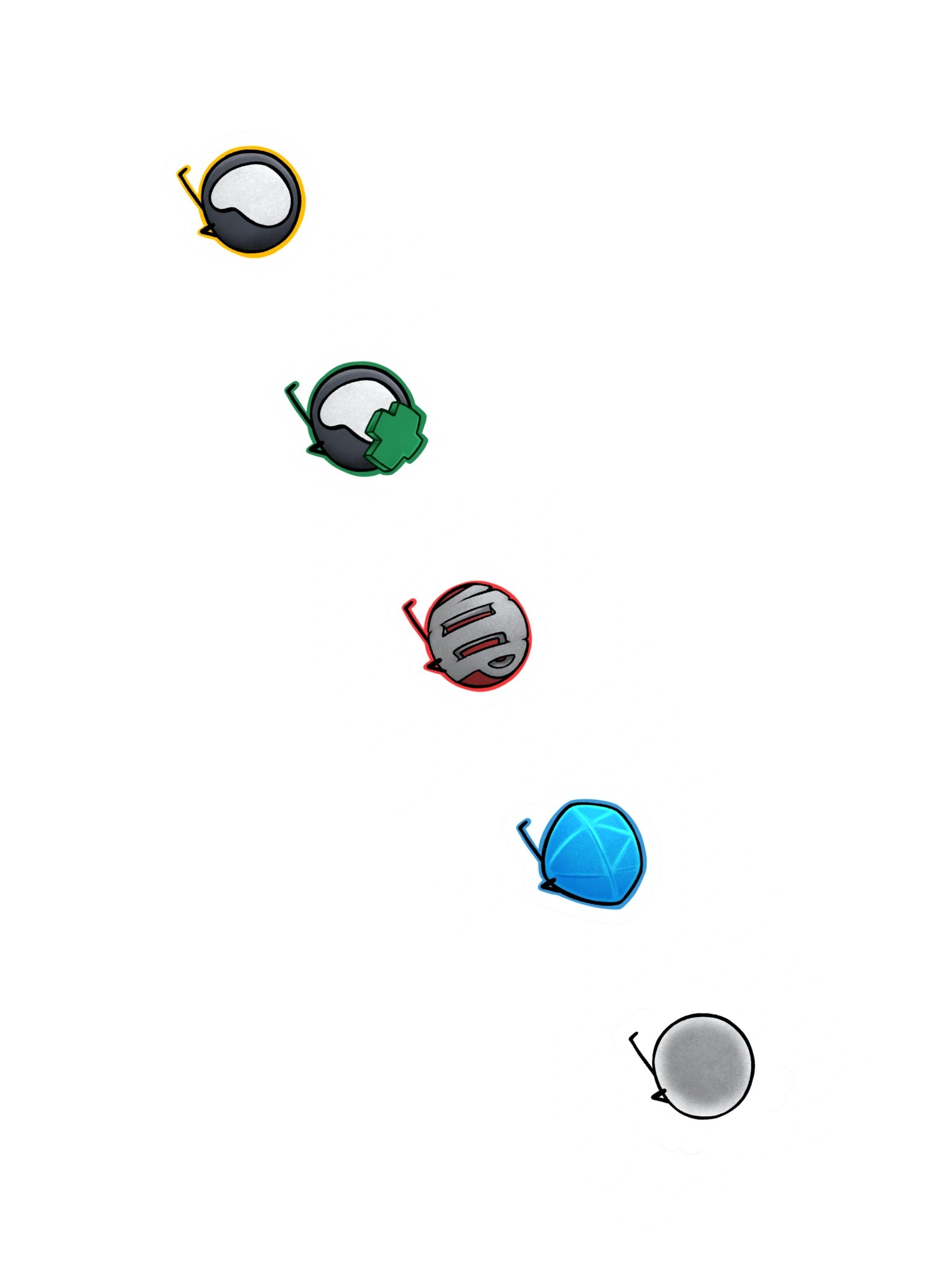 Pebble's Rockpile Tiers Sticker Selection product image (2)