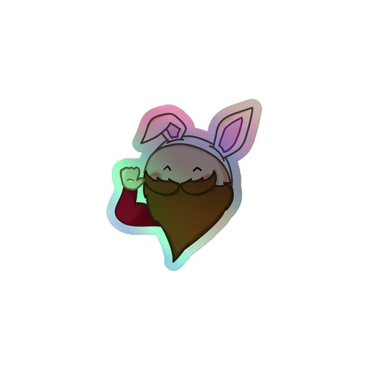 Bunny Punk Holographic sticker product image (1)