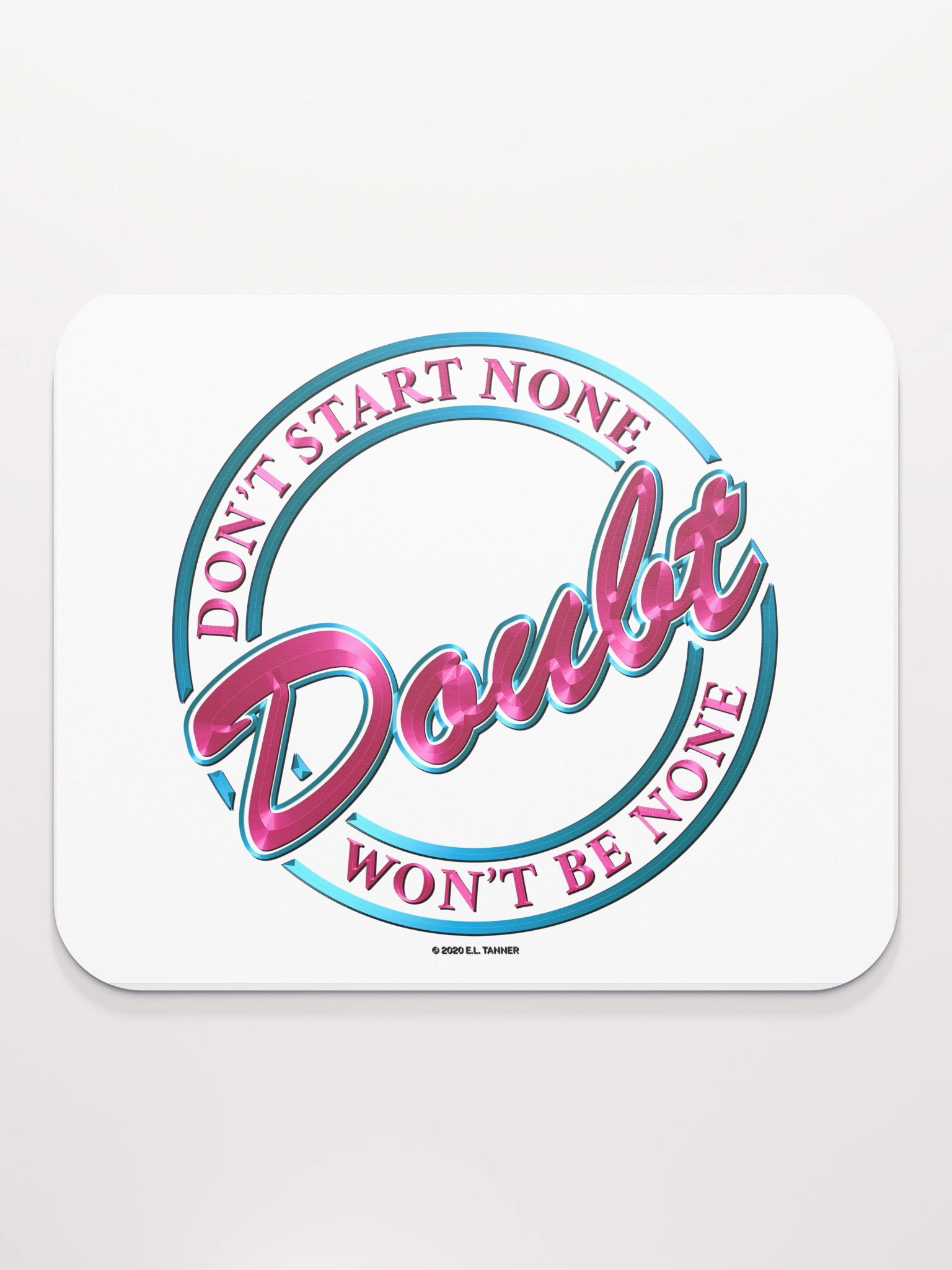 Doubt V1, Pink Mouse Pad BV product image (2)