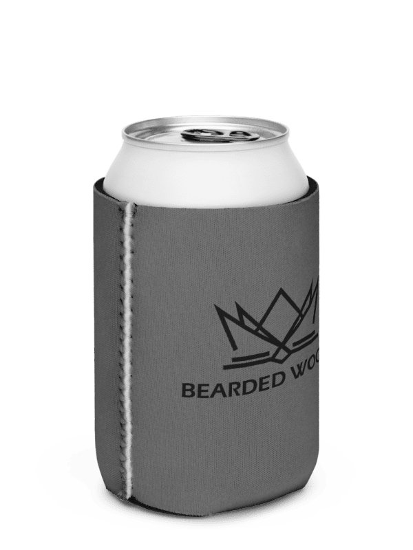 Coozie Can Cooler (Design: Bearded Woodz) Grey product image (3)