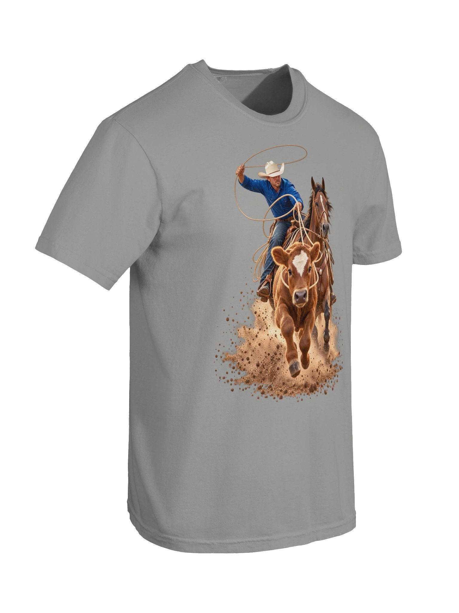 Calf Roping Catch & Dismount T-Shirt | BROKEN RODEO™ product image (156)