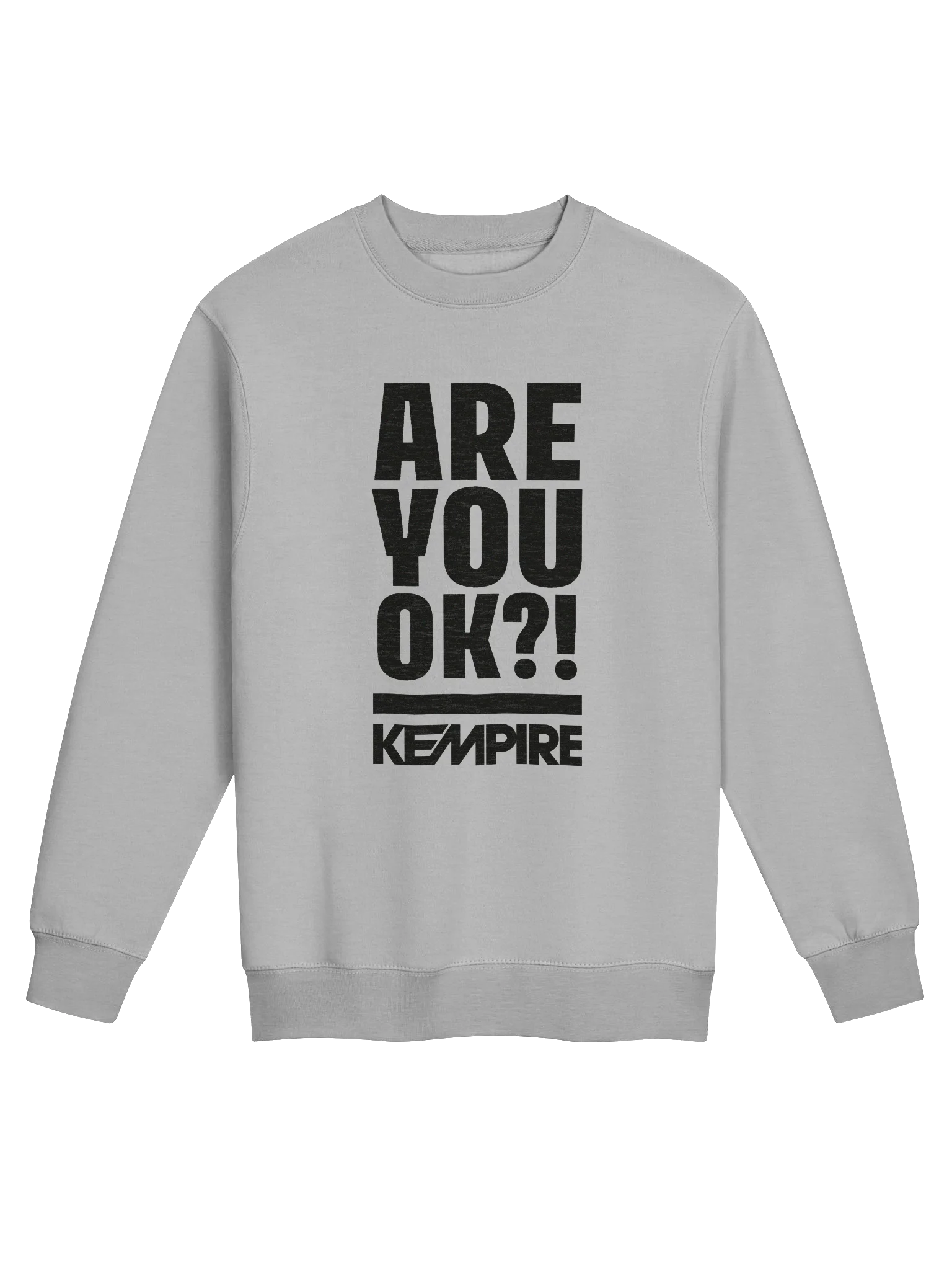 Are You Ok?! Crewneck Sweatshirt (Black) product image (2)