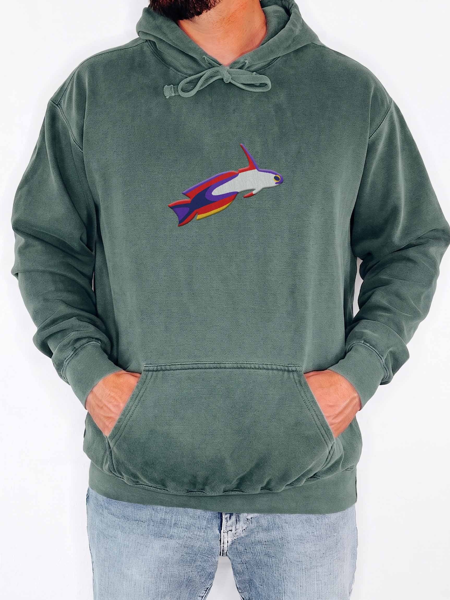 Purple Firefish Goby Embroidered Hoodie | Saltwater Reef Aquarium Fish & Ocean Lover Apparel SEO Description product image (2)