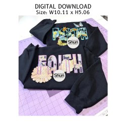 Faith Applique Embroidery Design product image (2)
