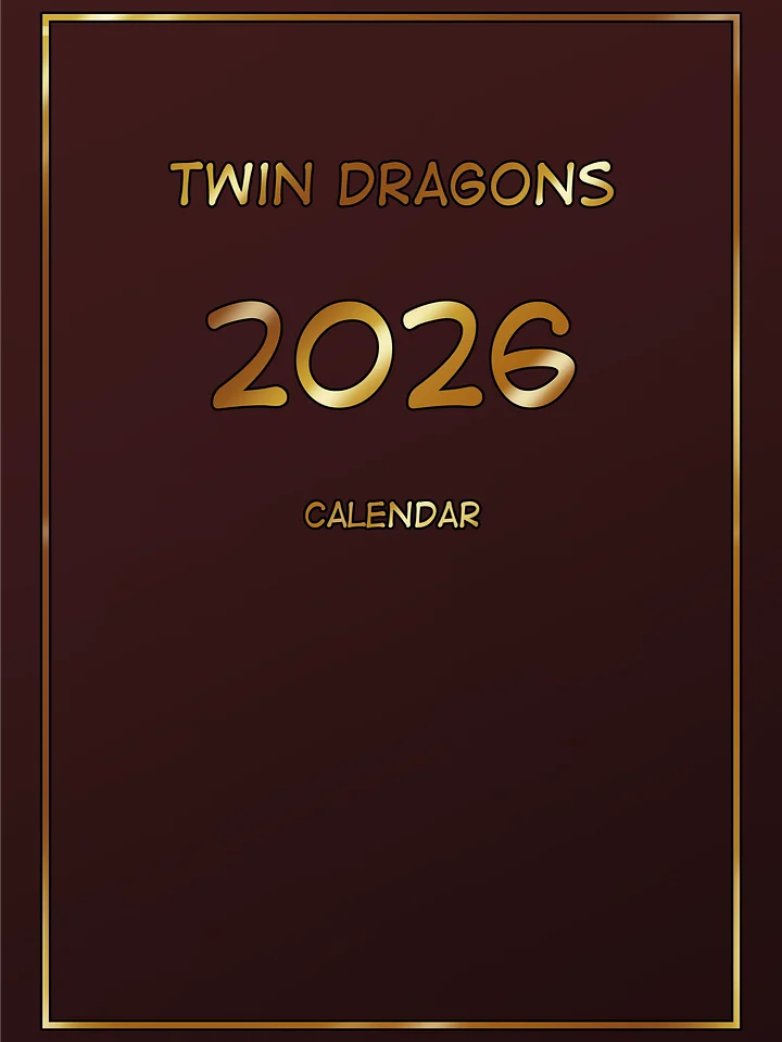 Twin Dragons 2026 DIGITAL calendar pack product image (1)