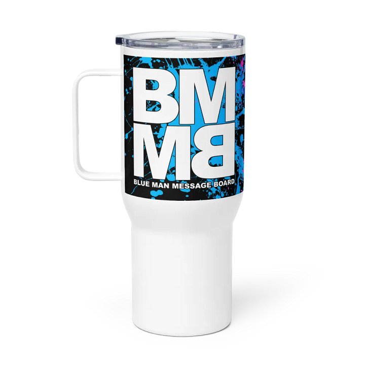 Blue Man Fans Paint Splatter Stainless Steel Tumbler product image (1)