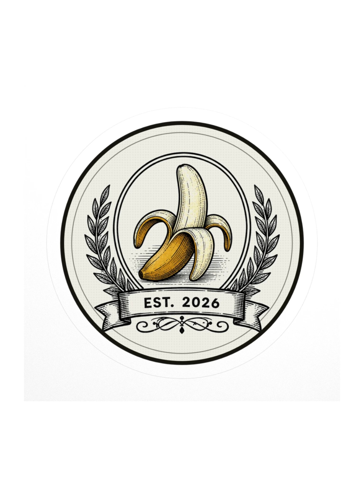 The Banana Crest Sticker product image (1)