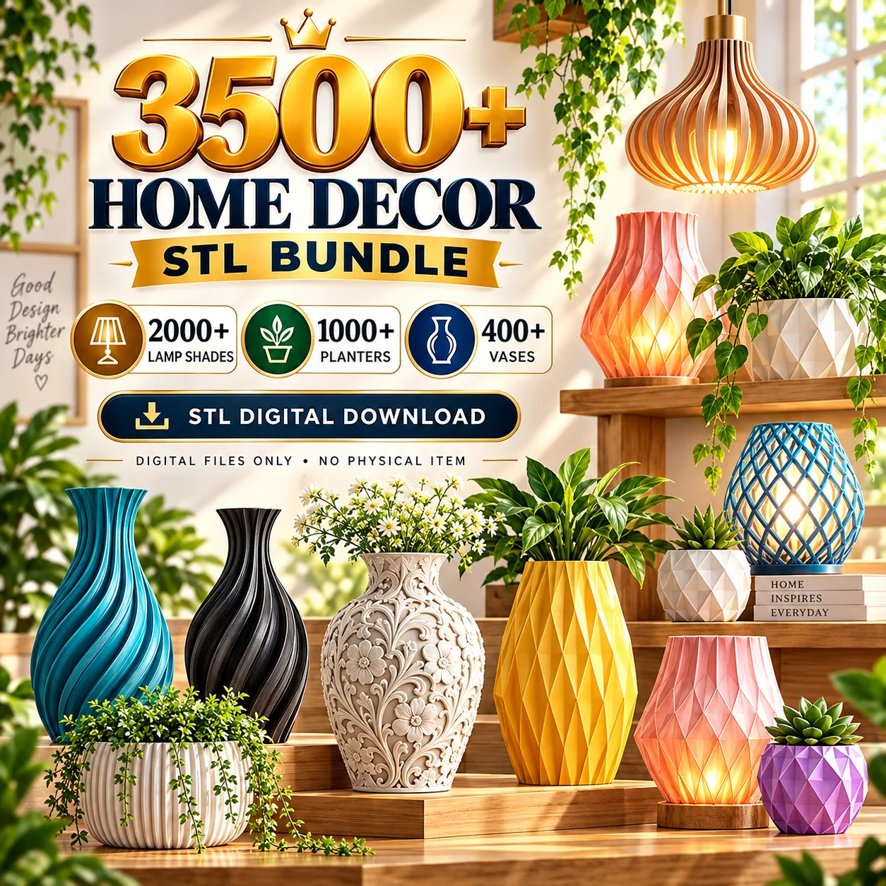 3500+ 3D Printable Home Decor STL Bundle product image (1)