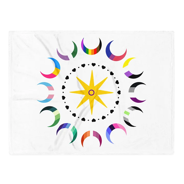Cozy Nights Printed Throw Blanket Star and Moons product image (2)