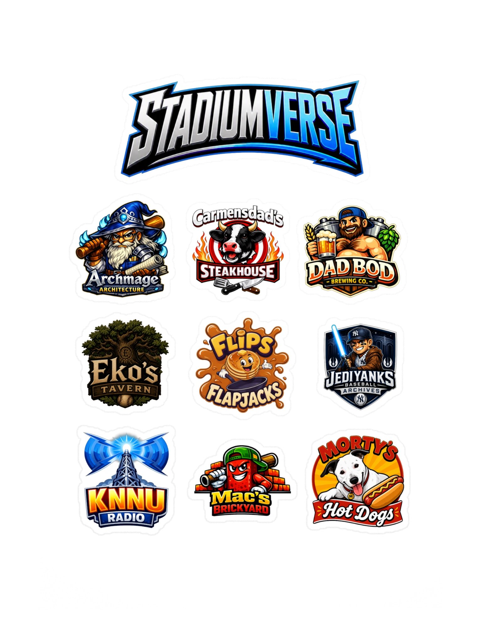 Stadium Creator Universe Sticker Sheet Set 1 product image (3)