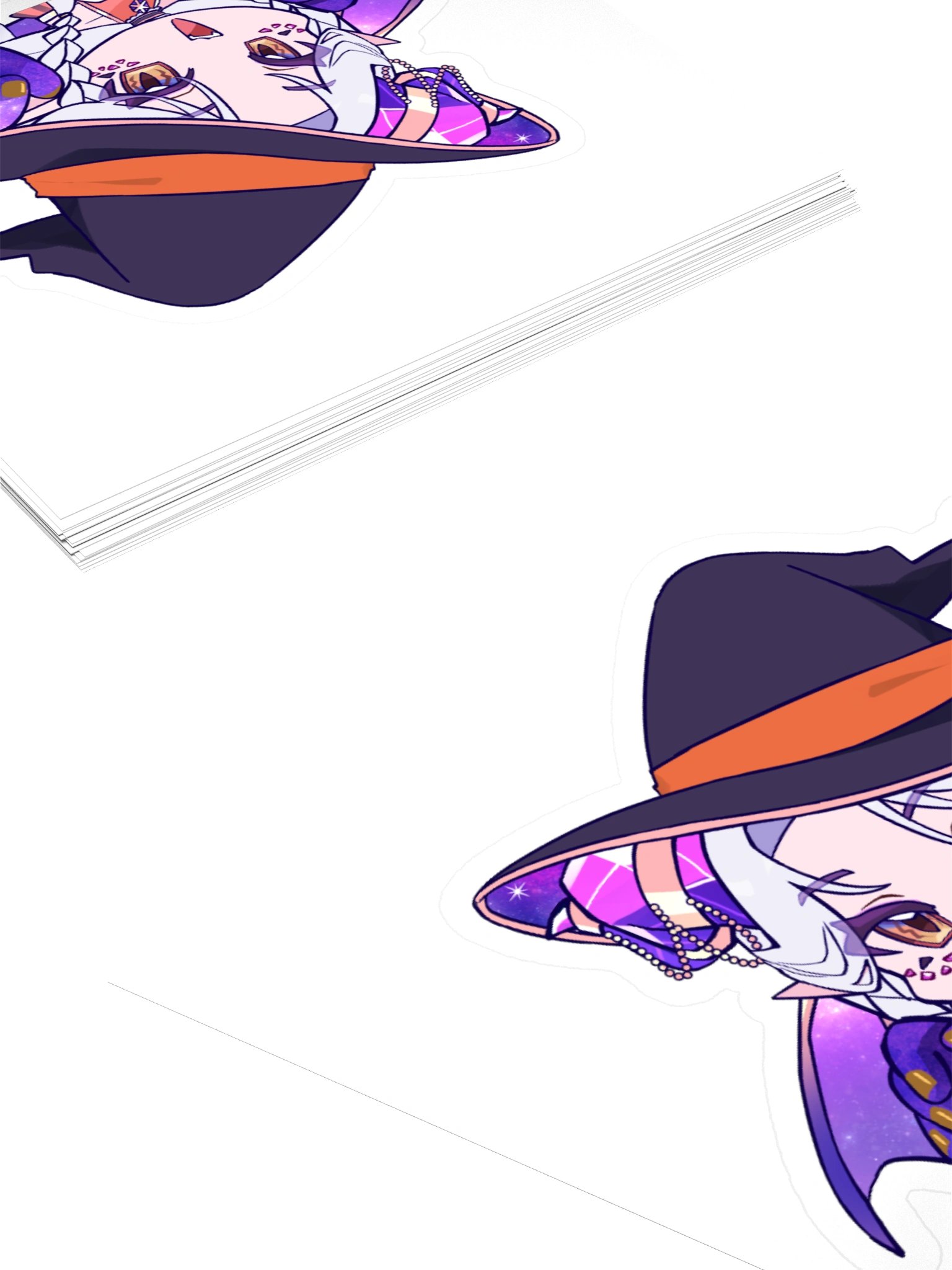 Halloween Vibes Angora Kiss-Cut Sticker product image (11)