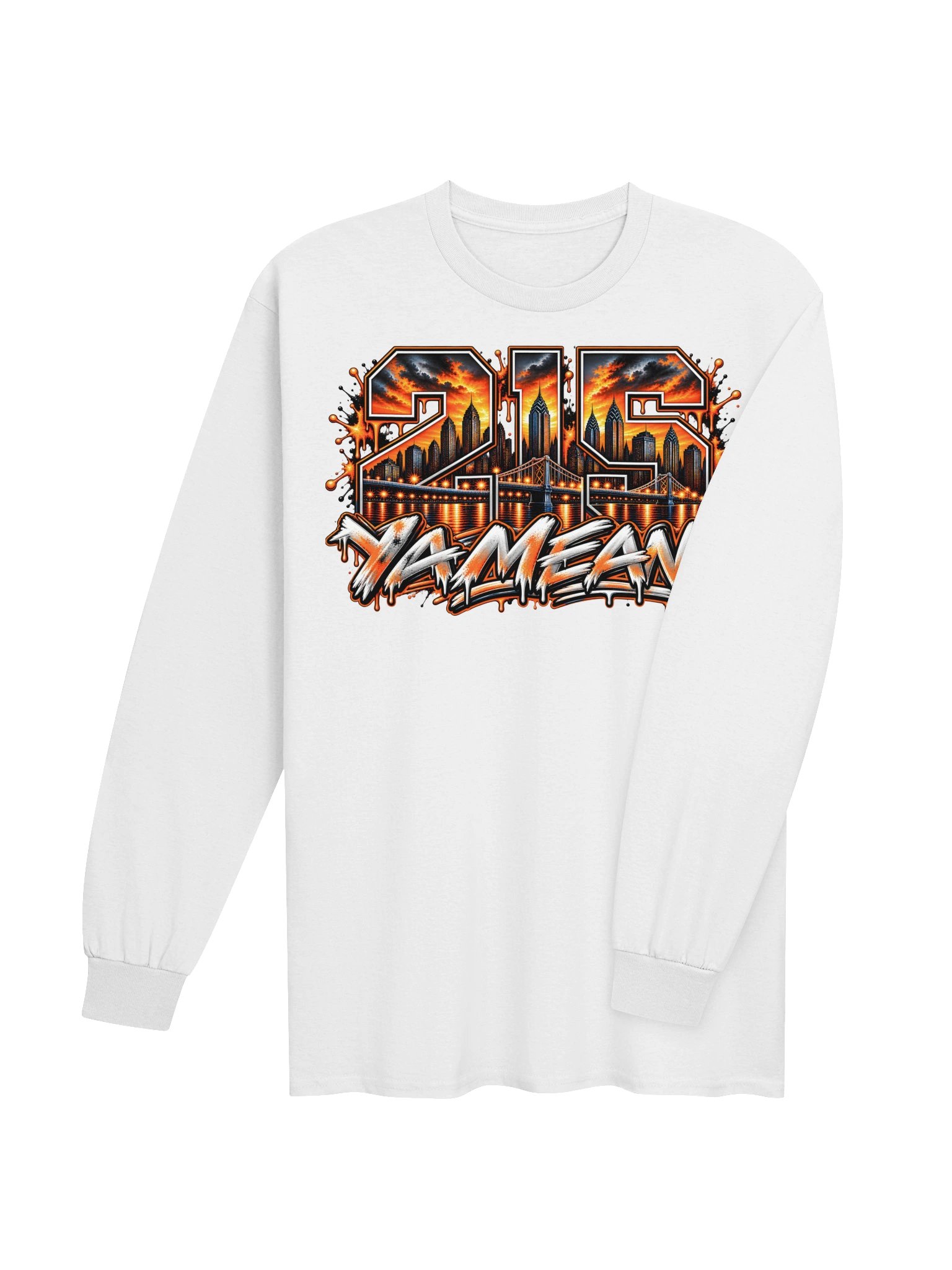 Philadelphia City Edition "215" Long Sleeve T-Shirt By Blacktop Brand product image (20)