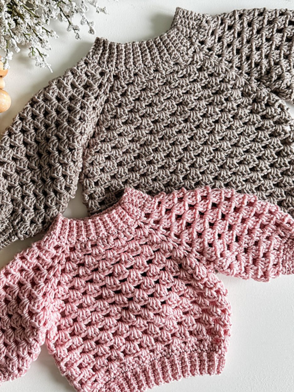 Mini Pop Pullover Crochet Pattern product image (6)