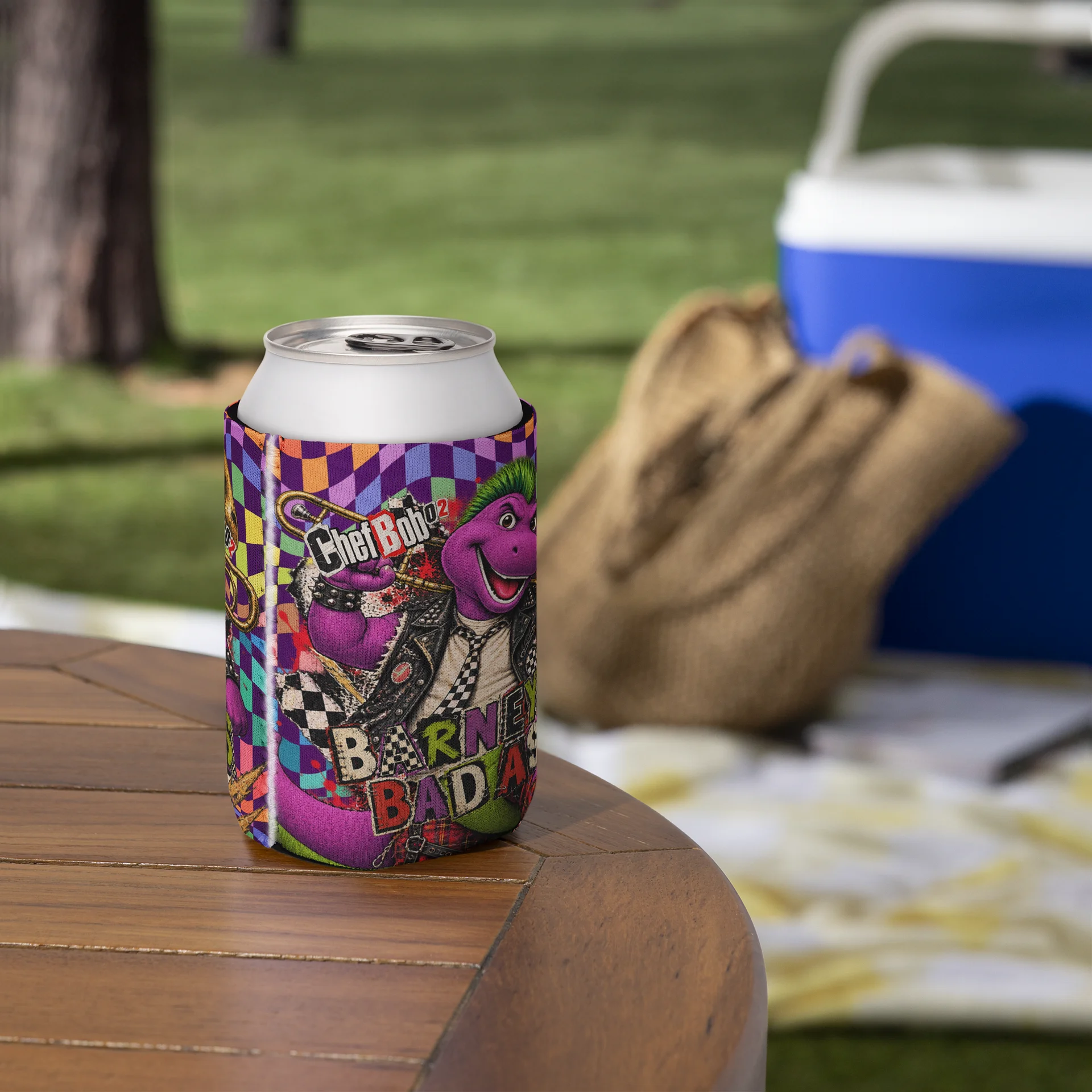 CB02 - Barney Bad Ass - Can Coozie product image (6)