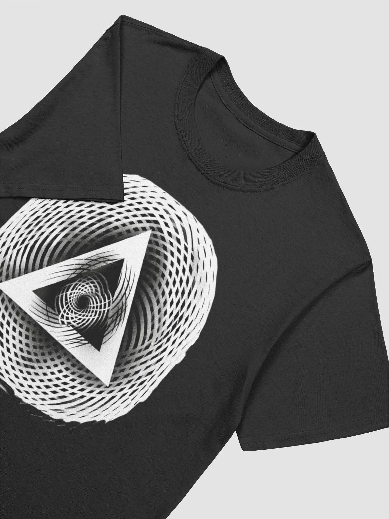 Spiraling Monochrome T-Shirt product image (3)