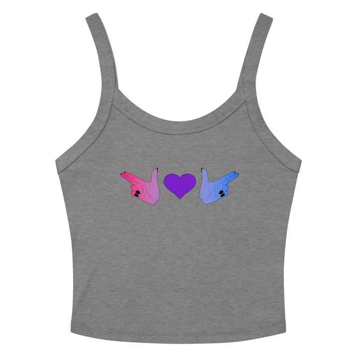 Finger Guns (bi flag) Crop Tank product image (2)