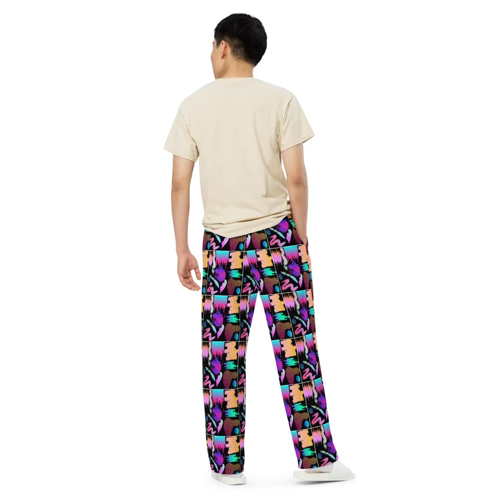 90's Pattern Unisex Wide Leg Pants | 90's Pattern Pants | 1990s Pattern product image (5)