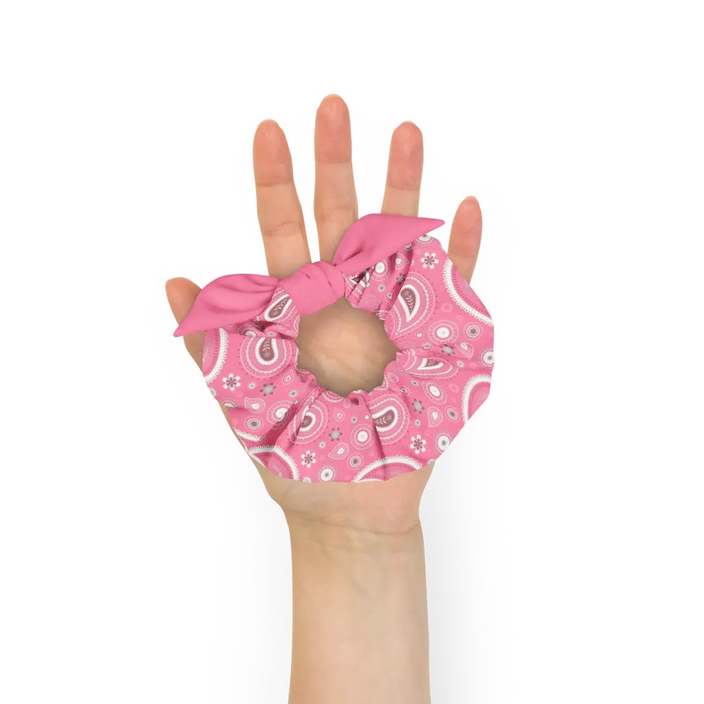 Pink Paisley Dreams All-Over Print Scrunchie product image (8)