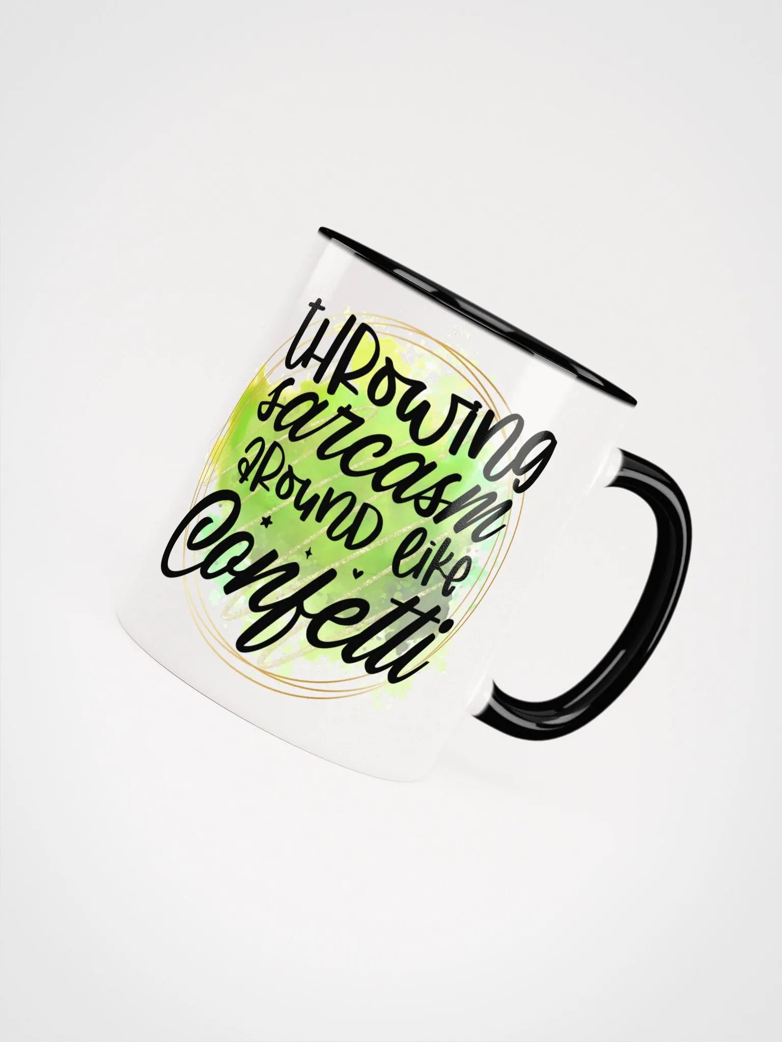 Throwing Sarcasm Ceramic Mug product image (4)