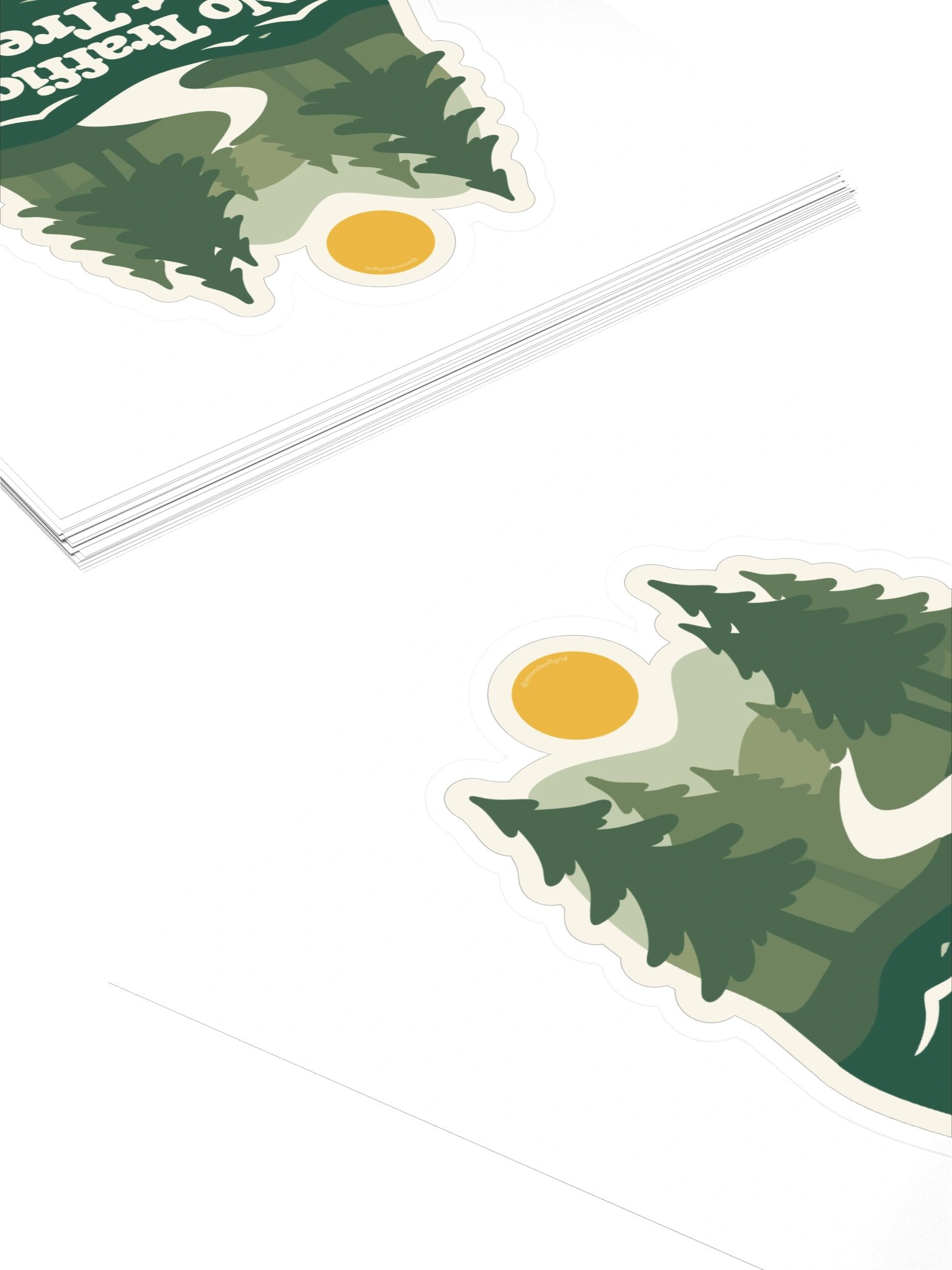 No Traffic, Just Trees Sticker product image (4)