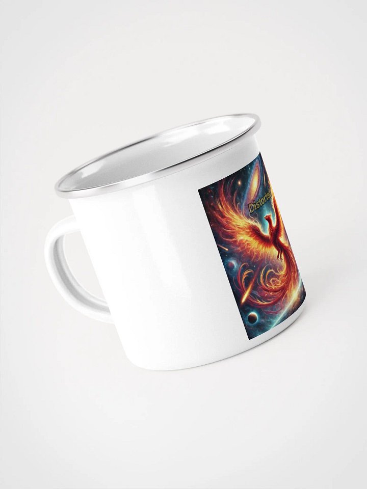Distorted Album Cover Logo Enamel Mug - Show Your Support - Drinkware product image (2)