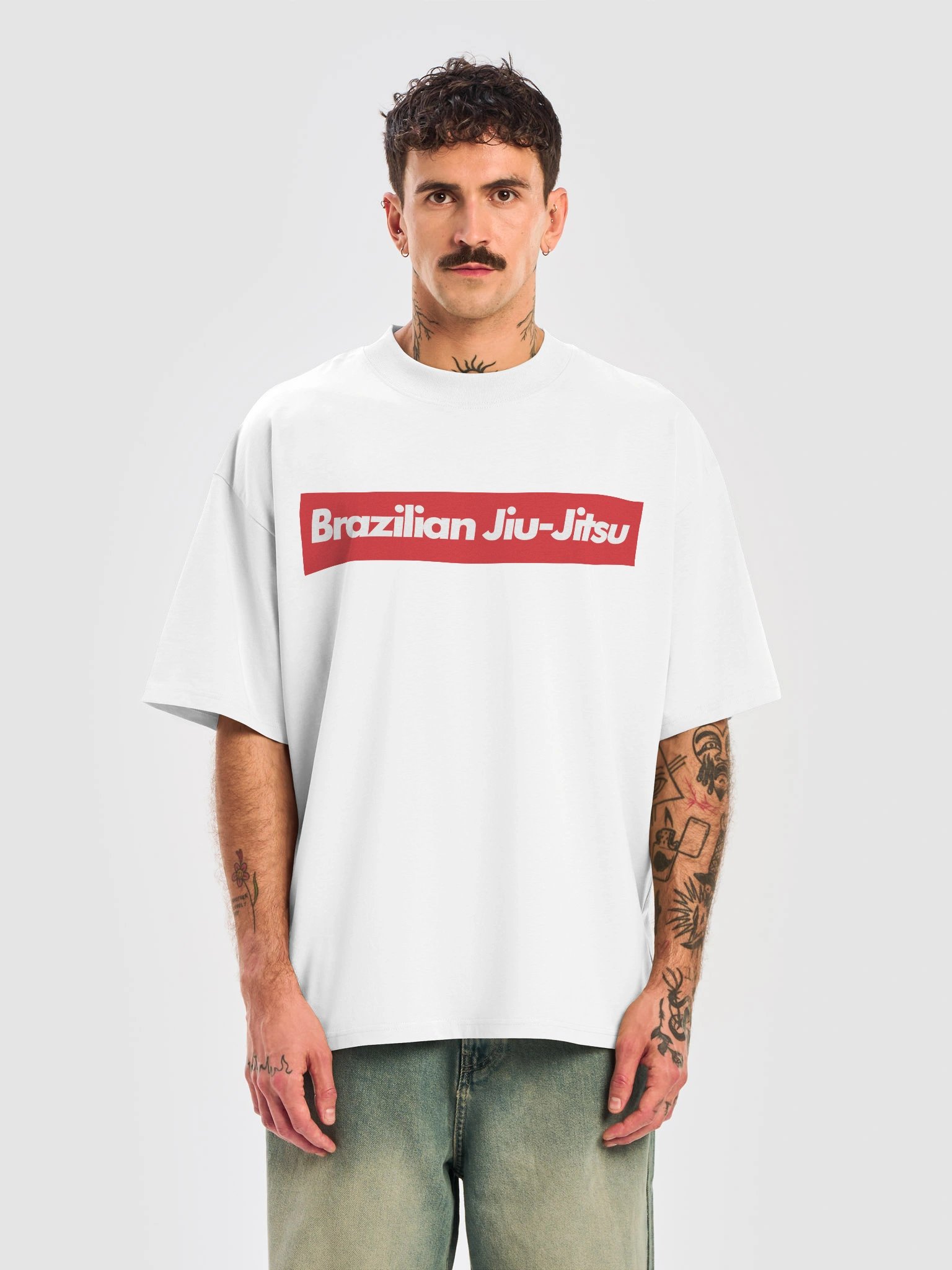 Oversized BJJ Tee - Red product image (5)