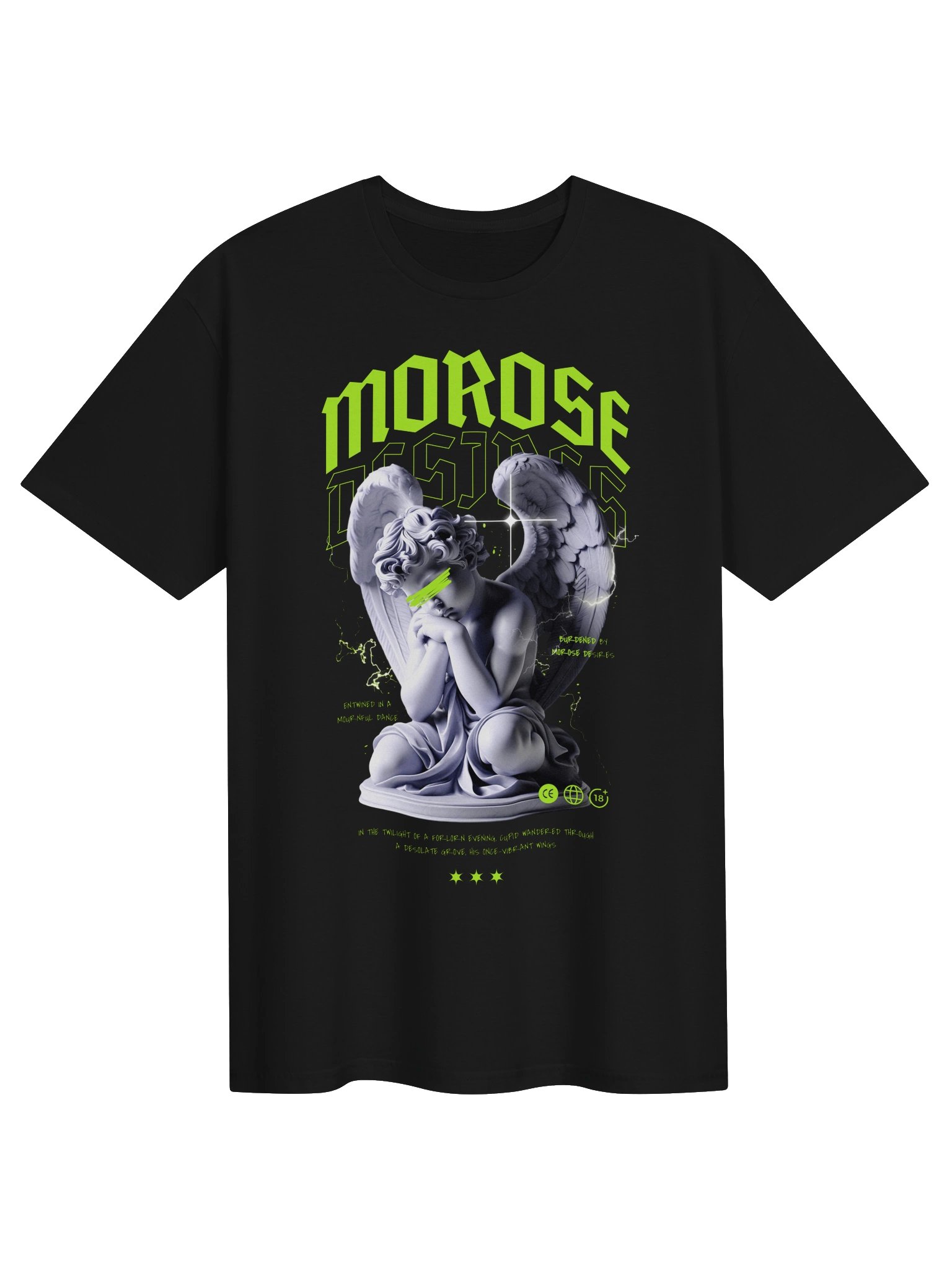 Morose Desires Angel Statue Graphic Unisex Softstyle T-Shirt product image (1)
