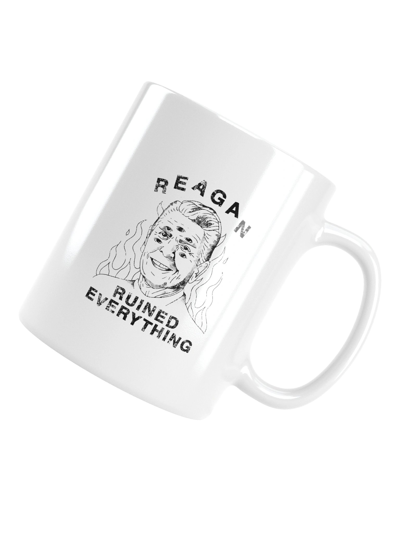 Reagan Ruined Everything! Graphic Mug (White) product image (14)