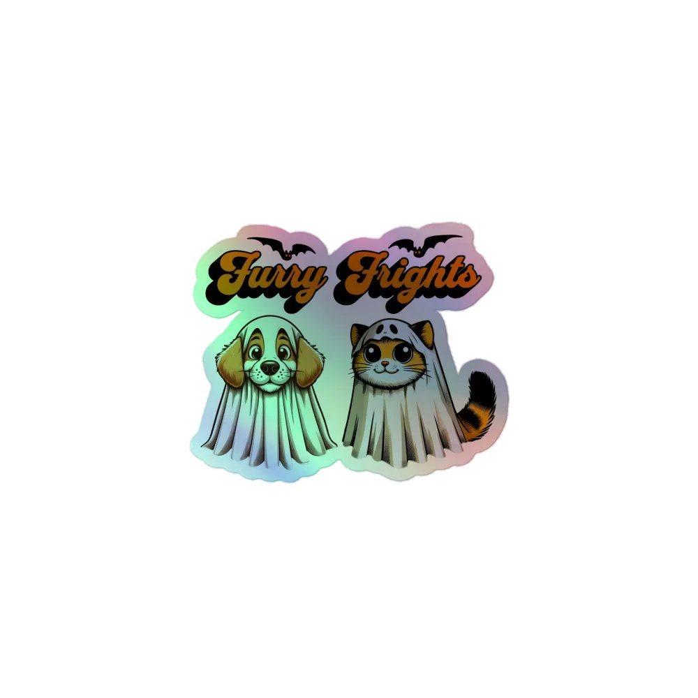 "FURRY FRIGHTS" / HOLOGRAPHIC STICKER product image (3)