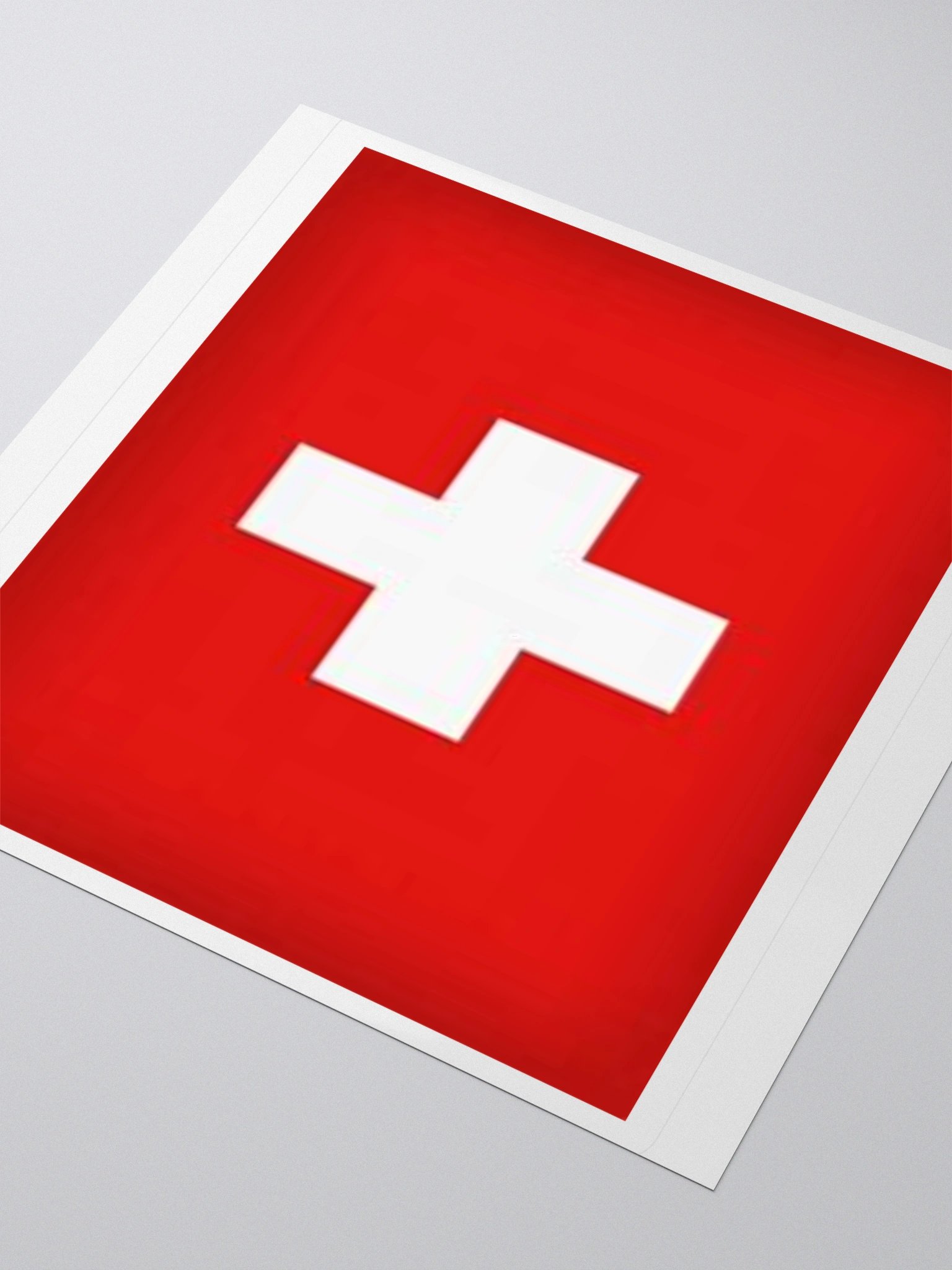 Exclusive Switzerland Flag Kiss-Cut Stickers - High-Quality Vinyl, Multiple Sizes product image (9)