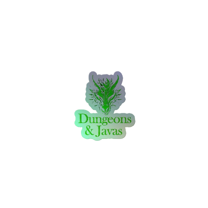 Green Dragon Holographic Sticker product image (2)