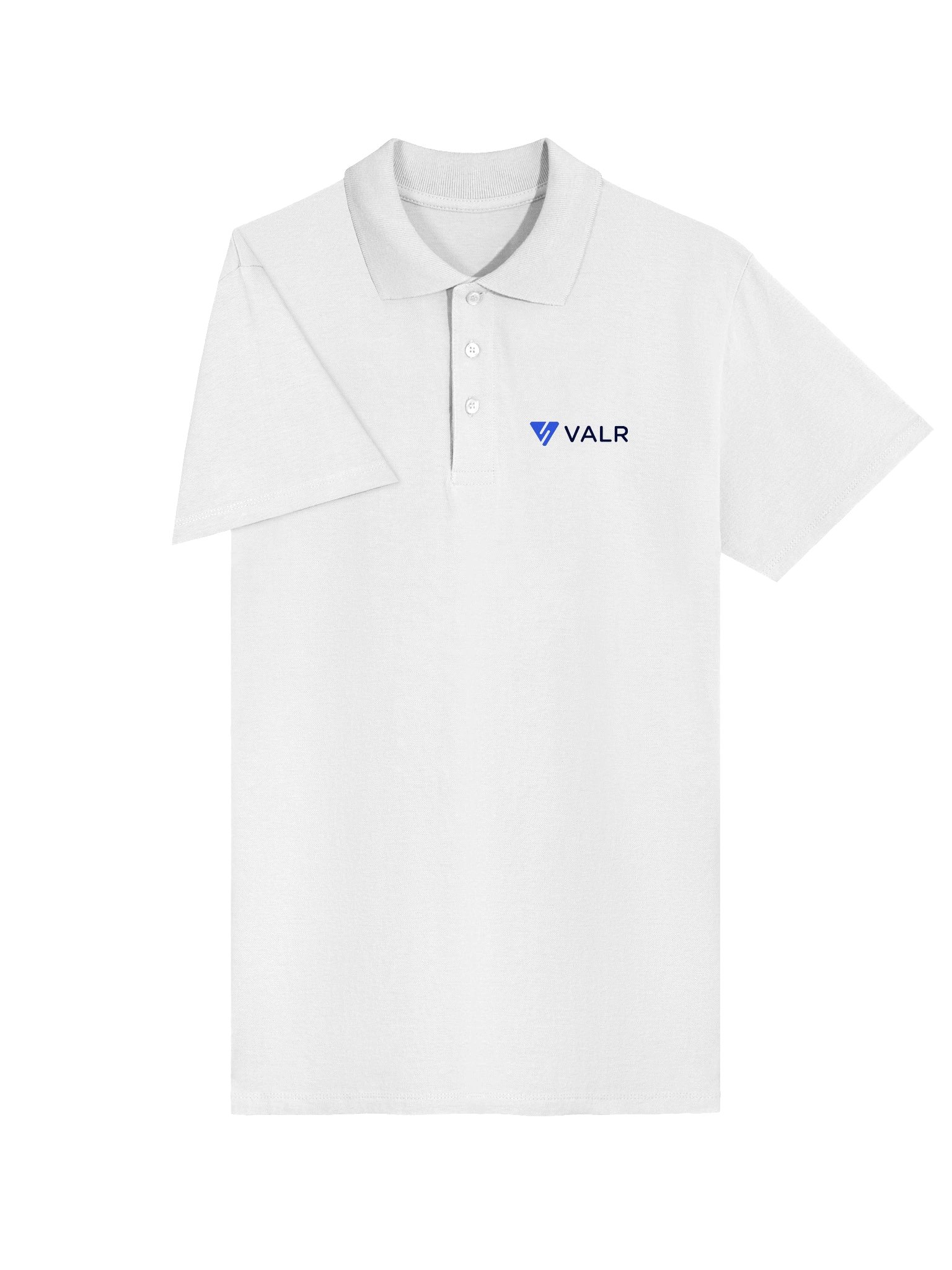White VALR Polo Shirt product image (3)