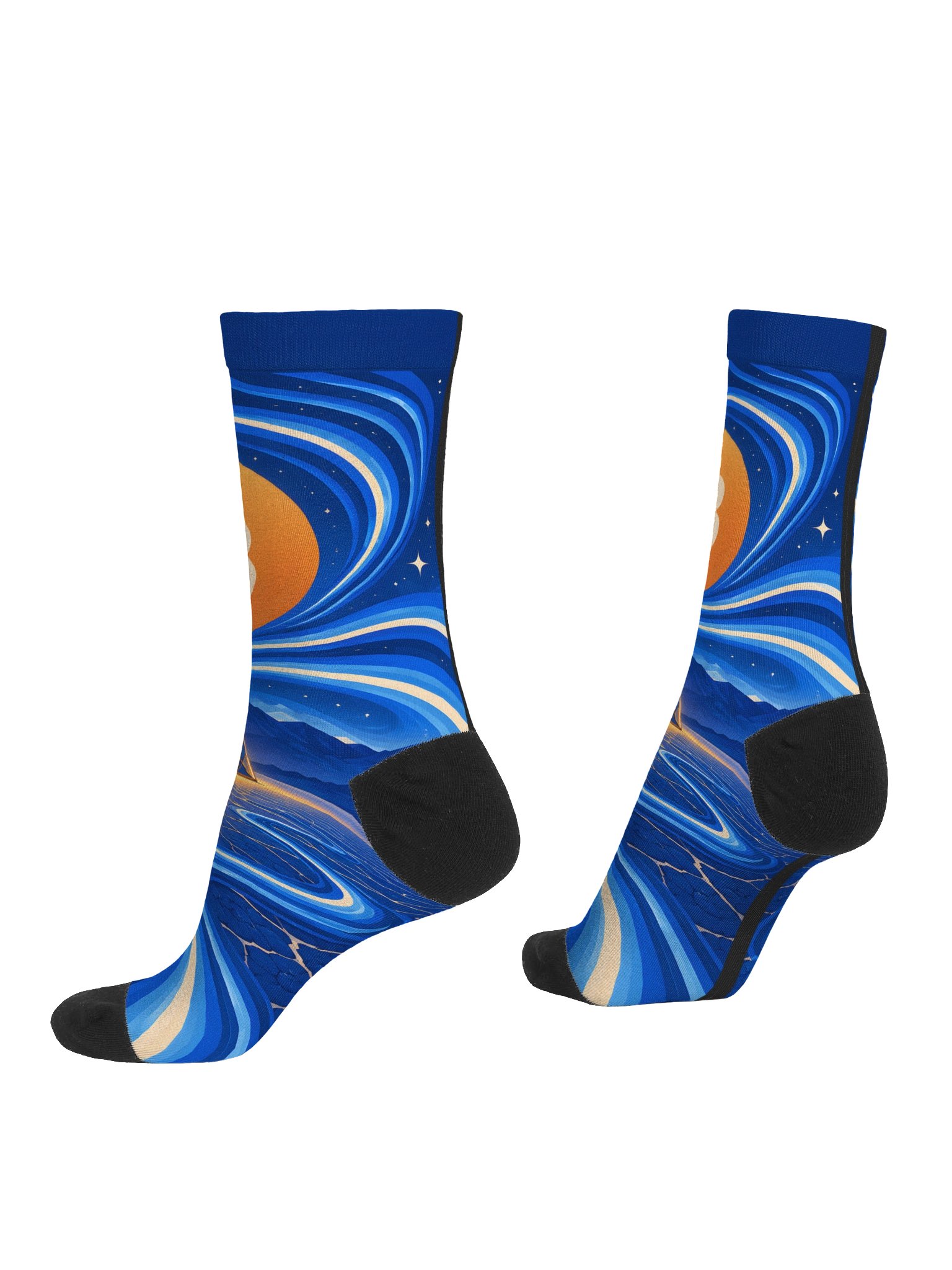 Midnight Playa Bitcoin Crew Socks product image (4)