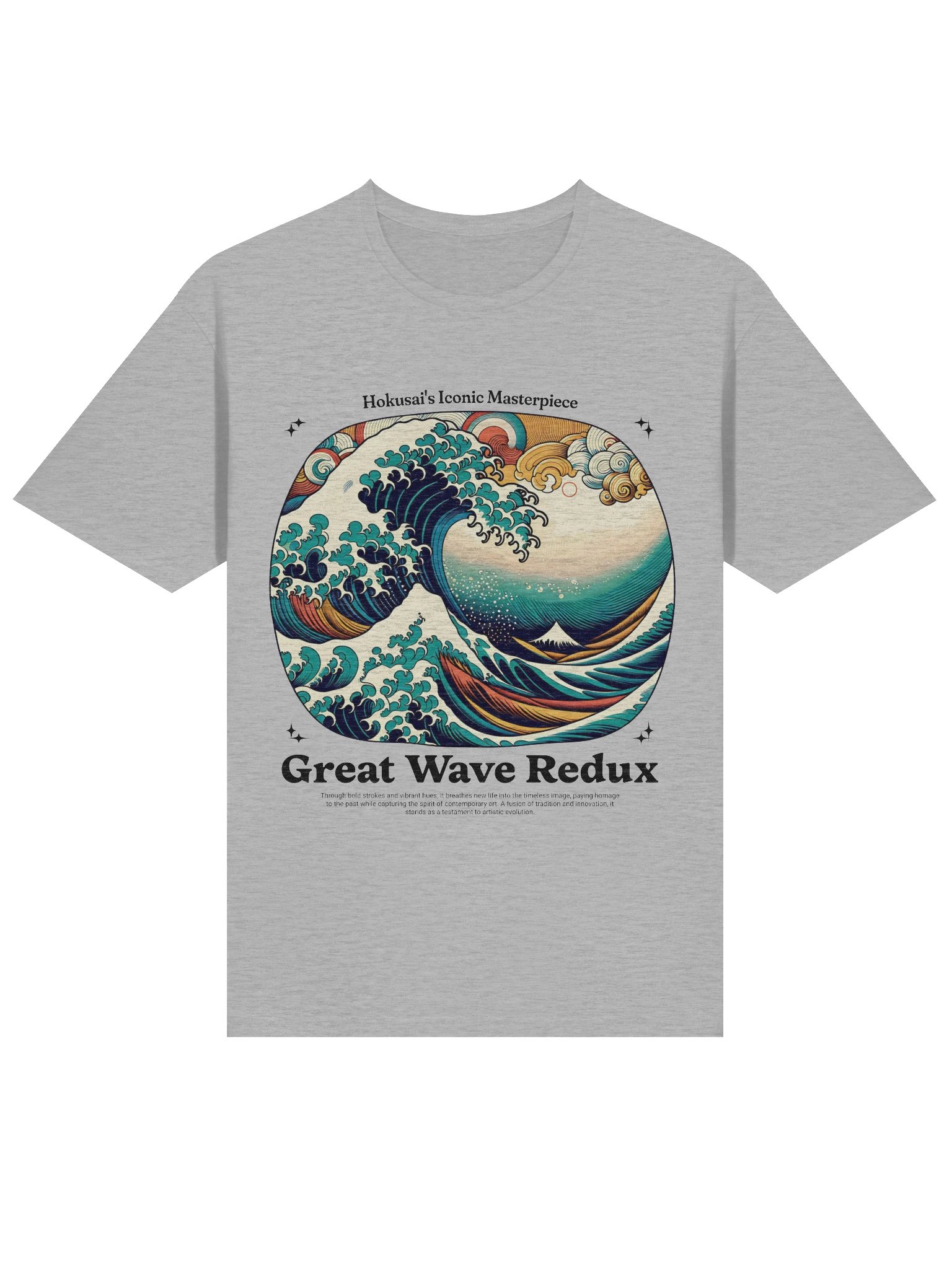 Great Wave Redux Hokusai T-Shirt - Gildan Softstyle product image (2)