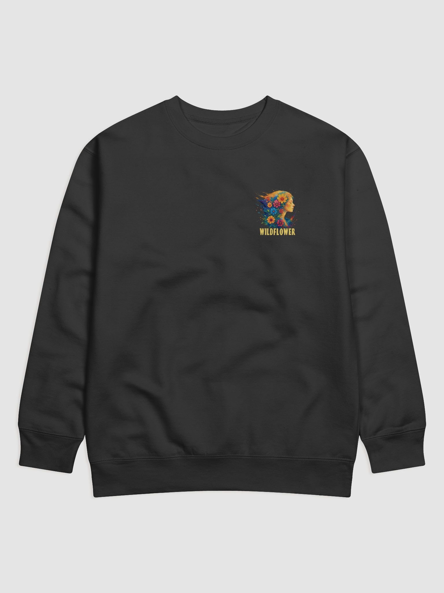 Wildflower Spirit Premium Sweatshirt – Boho Artistic Floral Naturecore Pullover product image (5)