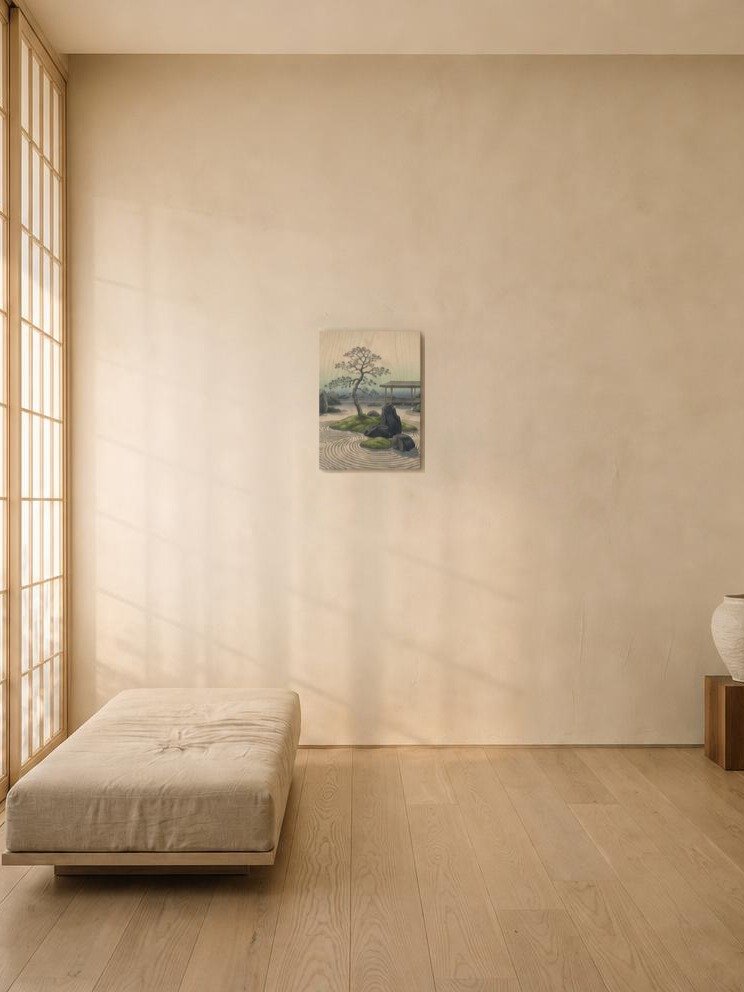Tranquil Zen Garden Pine Canvas - Japandi Wall Art product image (2)