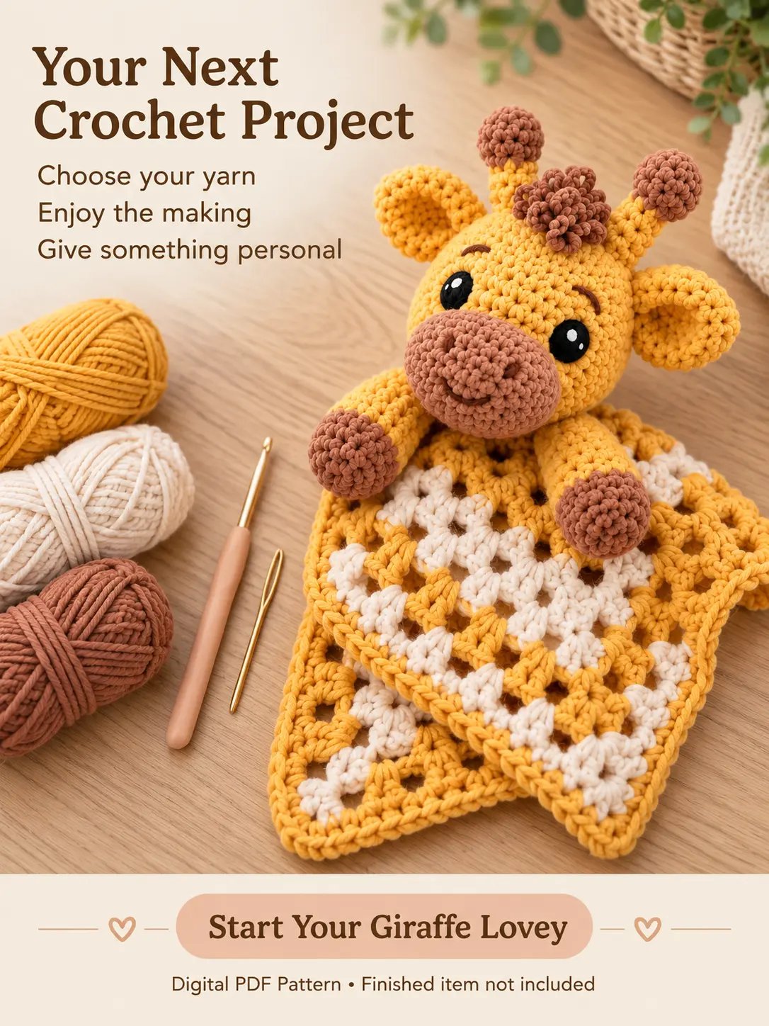 Giraffe Lovey Crochet Pattern product image (2)