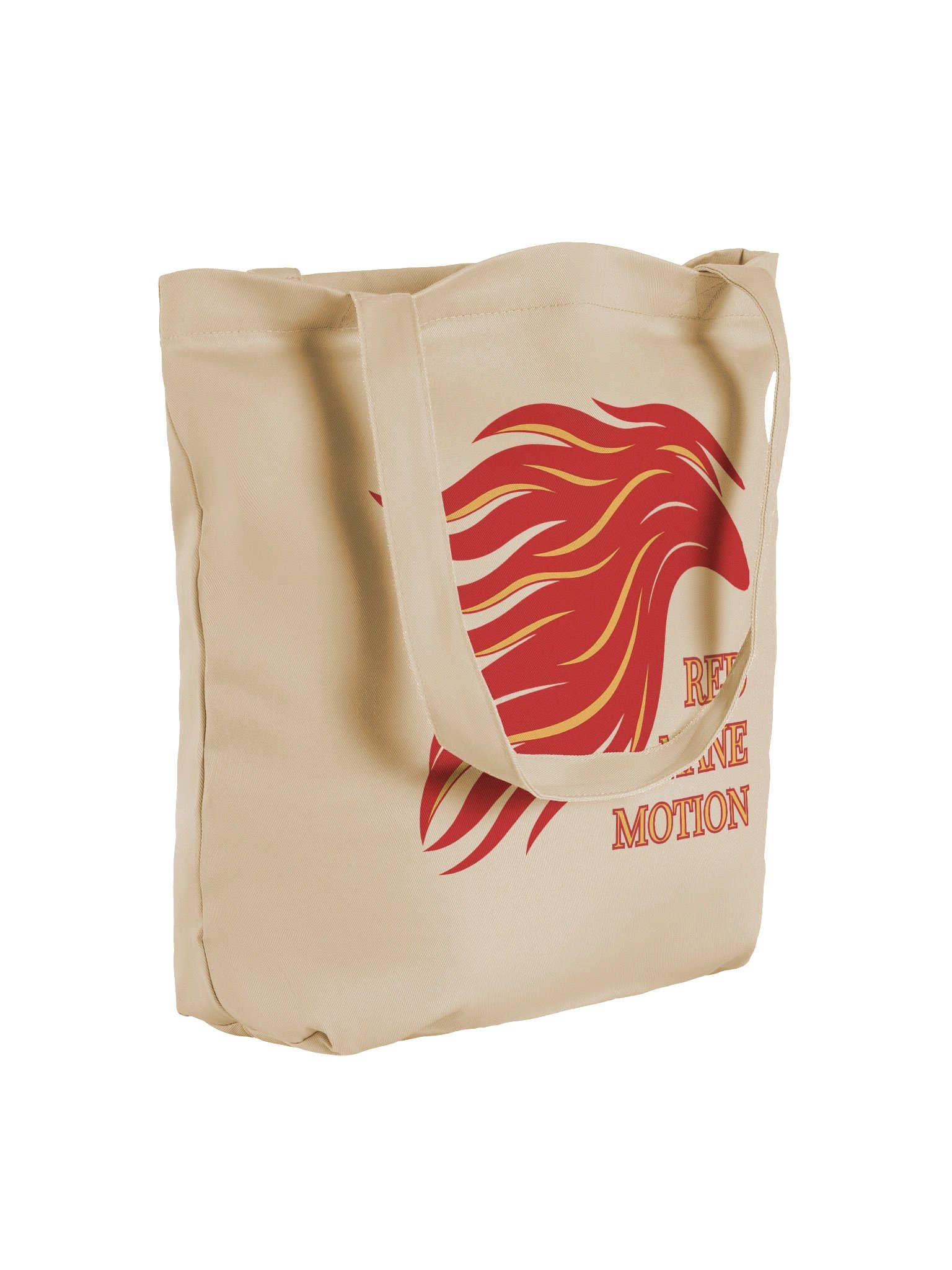 Red Mane Motion – Bold Horse Mane Tote Bag – Eco-Friendly Canvas Art for Everyday Carry product image (2)