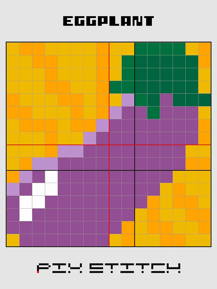 Eggplant Pixel Art product image (2)