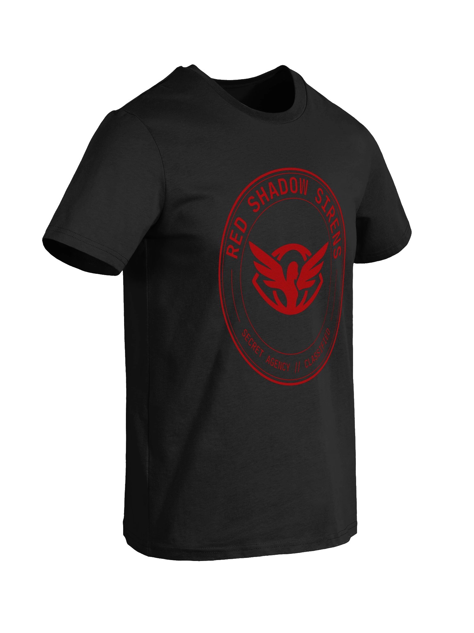 Organic cotton t-shirt (agency roundel logo, red) product image (8)