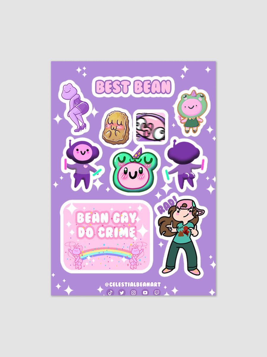 Celestial Bean Sticker sheet product image (1)